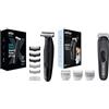 Braun Series XT3 Rasoio Elettrico Barba Con Rifinitore per Depilazione Uomo, XT3200 Nero & Body Groomer 3 Rifinitore per Depilazione Uomo, Accessori Inclusi, Lama in Metallo