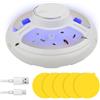 NAVESO Trappole per Pulci, Trappola Elettrica per Pulci Lampada, Trappole per Lampada per Chip per la Casa, Dispositivo Antipulci con 5 Dischi Adesivi, Trappole Luminose per Pulci, Flea Trap