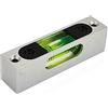 Generic Lega di Alluminio Verde Luminosa, Livello Regolabile Ad Alta Precisione in Metallo, Barra di Livello Piccola Quadrata Orizzontale Con Bolla e Magnetismo