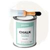 PECTRO Chalk Paint Vernice a Gesso 750ml + Pennello Tondo in Legno Pack - Pittura per Mobili Senza Carteggiare - Colori per legno Efetto Polvere (BIANCO ANTICO)