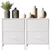 DUMOS Cassettiera per camera da letto con cassetti in tessuto, organizer alto per vestiti, armadio, cameretta dei bambini, con struttura in metallo, pannello in legno leggero