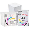RFD Carta da Stampa A4 Multiuso, Risma Foglio 80gsm,2500 Fogli 5 Risme da 500 Fogli di alta qualità - Carta per Fotocopie e Stampante A4 - Ideali per Ufficio e Casa Stampanti e Fotovopiatrici
