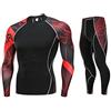 FRAUIT Leggings Uomo Rapida Pantaloni Shirt Tuta Tight Pantacollant da Allenamento per Palestra Yoga e Stretch Pants Elastico Fitness Pantaloni Jogging Sportivi Workout Athletic