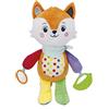 Clementoni - 17792 - Happy Fox - Peluche Neonato, Giocattolo Bambini 0-36 Mesi - 100% Lavabile