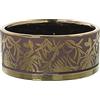 DRW Vaso circolare in ceramica rosa e oro 20 x 9 cm