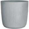 Scheurich Linetto 47 - Vaso rotondo per piante, colore: Grigio Stony Grey, realizzato con plastica riciclata, per esterni