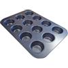 mastrad - Stampo per muffin, stampo per cupcake, 12 impronte, stampo per torte - Rivestimento a 2 strati - Senza PFAS e PTFE - 40 x 28 x 4 cm