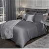 Emma Barclay Glamour - Set Copripiumino per Letto Singolo, 100% Poliestere, Colore: Argento