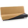FAVERTI Copridivano per letto Click Clack 3 posti da 160 a 200 cm | Modello NOVELE | Giallo | Fodera super elastica ideale per qualsiasi divano letto | Protezione di qualità tessuto jacquard in cotone