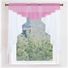 Gardinenbox 2023700 - Tendina corta con cordoncino, 100 x 100 cm, colore: Rosa