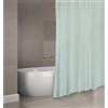 MSV Tenda da Doccia Poliestere Evergreen 180x200 cm qualità Premium Verde - Anelli Inclusi