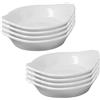Westmark 8 Vasini in ceramica a forma di goccia, misura piccola, 8,5 x 7 x 2 cm, in ceramica, tapas + Friends, bianco, 697522E4