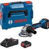 Bosch Professional 18V System Smerigliatrice angolare a batteria GWS 18V-8 diametro disco 125 mm, incl. 2x GBA 5.0Ah, caricabatteria GAL 18V-40, L-BOXX, Diametro del disco 125 mm