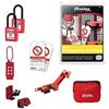 Master Lock Kit di consegna elettrica - Contiene lucchetti dielettrici, blocchi interruttore, etichette di difesa manovra, gancio