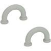 Ganter Normelemente , GN 224.3-10-40-B3,5-GR - Manopola per mobili, 2 pezzi, in plastica, colore grigio, distanza tra i fori 40 mm