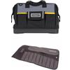 Stanley 1-96-183 Borsa Porta Utensili, 16, Nero + Stanley Fodero Porta Attrezzi, 12 Tasche