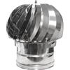PIKAPPA 1322I Aspiratore eolico in Inox a base tonda per condotti e canne fumarie ø 200 mm.