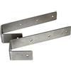 GoldPaddy Ganci per scaletta per letto a castello, ganci resistenti per strumenti di decorazione del letto, larghezza interna 4,1-5,8 cm x lunghezza 16 cm, confezione da 2
