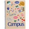 Starbucks Japan 2024 Summer 2nd Campus Ring Notebook Beige Blu Animale 100 pa...