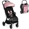 Ms - Passeggino pieghevole automatico iWalk | dalla nascita fino a 48 mesi o 22 kg | Pulsante di chiusura rapida, ammortizzatori, capottina idrofobica XXL, ruote grandi e reclinazione massima
