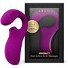 LELO ENIGMA, Vibratore Donna Sonico a Doppia Stimolazione con Succhia Clitoride, Sex Toy Impermeabile con Stimolatore Clitorideo Femminile e Braccio Interno e con 8 Modalità di Vibrazione, Deep Rose