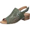 PIAZZA 910055-07, Sandali con Tacco Donna, Verde, 35 EU