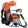 Generico Decespugliatore a zaino con motore a scoppio multifunzione 2 in 1 52cc 2 tempi professionale con testina doppio filo da 2 mm e disco tre denti tagliasiepi e bordo per fai da te o professionisti
