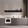 Baraldi MENSOLA Cappa a Parete Nera 120 cm - 900 m³/h con LED con Ripiano - 01MENPA120BL90