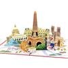 papercrush® Pop up biglietto Parigi - Biglietto d'auguri compleanno 3D, Carta regalo romantica per viaggio sorpresa per donna (fidanzata, moglie), Buono regalo anniversario per lei per fidanzamento