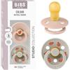 BIBS Colour Studio Ciuccio, 18-48 mesi, confezione da 2, Blush/Sand