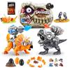 ZURU SMASHERS Smashers Dino Island T-Rex Battles by ZURU, Blue Triceratops, 50+ Surprises Boys Collectible Dinosaur T-Rex Triceratops, Surprise Sand Compounds Discovery (Blue Triceratops)