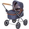 KNORRTOYS.COM- Passeggino per Bambole, Colore Grigio, 56 x 35 x 56 cm, 63330