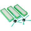 vhbw kit di manutenzione da 5 pzz. compatibile con Vorwerk folletto VR-300, VR300, VR-200, VR200 aspirapolvere robot - filtro HEPA, spazzola laterale