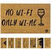 Olivo Tappeti OLIVO.shop COCCO FUNNY - Zerbino con scritte, Zerbino cocco ingresso simpatico, Tappeto cocco divertente, fondo in gomma, vari disegni, 40x60 cm (WINE)