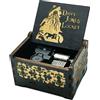 Micteney Luteney Carillon Davy Jones Pirati dei Caraibi Carillon a manovella con incisioni in Legno miglior Artigianato per Regalo per Bambini