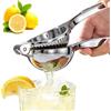 MINGZE Spremilimoni in Acciaio Inossidabile Spremi-limone, Spremi-limone, Spremiagrumi, Lemon Squeezer, Ciotola Metallo Lemon Squeezer Spremiagrumi a Pressione Manuale Acciaio Inox Juicer Estrattore