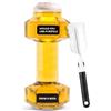 EAEVKPI Bicchiere da birra, Vetro, Trasparente, 22 cm -720 ml-casual Saufsport Training Amici della birra Dumbell per fitness e feste