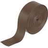 sourcing map Strisce in ecopelle PU da 4 m da 25 mm, rotolo di nastro pieghevole su entrambi i lati, per progetti fai da te, marrone scuro