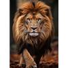 Lxmsja 5D Leone Diamond Painting Adulti, Diamond Painting Kit Completo, Animale Diamantini Crystal Art, Strass Ricamo a Punto Croce, Hobby Creativi Adulti Decorazioni da Parete e Casa 30x40cm