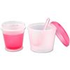 Schramm® 7 Colori da Portare Muesli-to-Go Coppetta per Yogurt Muesli con Scomparto Frigorifero Integrato e Cucchiaio Ciotola per Cereali Coppetta per Yogurt Coppetta per Yogurt Muesli, Farbe:Pink
