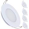 acegoo 4 x faretti led da incasso 12V lampada soffitto dimmerabile bianco 3W 3200K downlight bianco caldo alluminio per camper barca roulotte furgone yacht mobile cartongesso