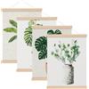 Starvortex 4Pezzi Appendiposter Magnetici A3, 31cm in Legno Naturale, Cornici Magnetiche per Poster Stampe Foto Mappe e Pergamene, Supporto da Parete con Magneti per Decorazioni Artistiche