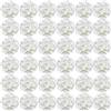 FagusHome 35 Pz Teste Fiore di Ortensia 18CM Artificiale Fiori Artificiali con Steli Fiori di ortensie fintiper la Decorazione (Bianco cremoso)