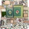 Funto Kit per scrapbooking (185 pezzi), capitolo medievale, foresta verde, perfetto per materiali di scrapbooking, planner fai da te, collage