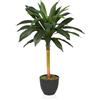HJH Office palma artificiale 85cm DRACAENA I Pianta artificiale albero del drago, palma decorativa per ufficio soggiorno