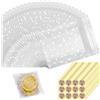 KGGZKG 200 sacchetti trasparenti cellophane biscotti, torte, caramelle, gioielli 5,5 x 5,5 cm