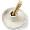 BEYLAB Porta Palo Santo, Porta incenso per Bastoncini di Palo Santo Bruciatore, Supporto per Bruciatore a Legna per Meditazione Yoga con Raccoglitore Cenere Moderno Minimalista - Bianco puro