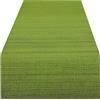 Delindo Lifestyle® runner da tavola Samba home, per interno ed esterno, antimacchia, moderno verde, 40 x 160 cm