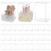 BENECREAT 30 pz Scatola Portaconfetti Trasparente, Scatola Regalo In Plastica Da 10x10x15cm, Dolcetti per La Festa, Confezione Regalo per Festa Della Mamma, Anniversario e Festival