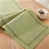 Aoztio Runner Tavola Moderno, Runner Tavolo Verde Salvia 33 x 90 cm